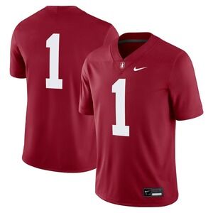Nike® (Men's MEDIUM) Stanford Cardinals #1 Game Jersey in Cardinal Red